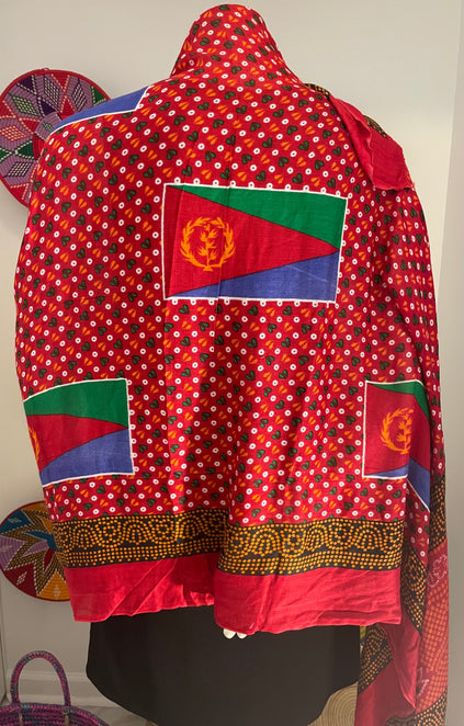 Blen Scarf with Eritrean flag print