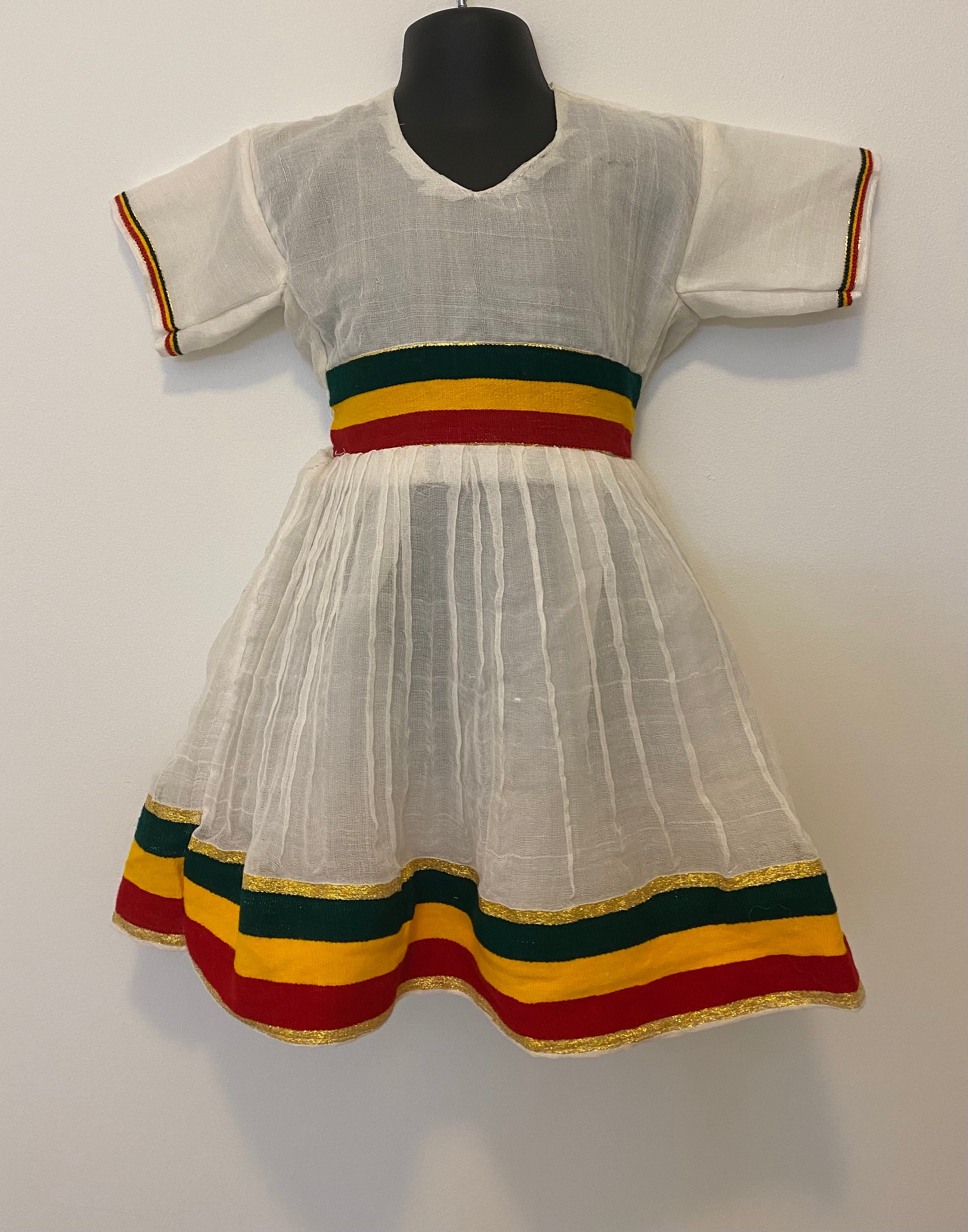 Ethiopian Flag Tilet Baby Dress