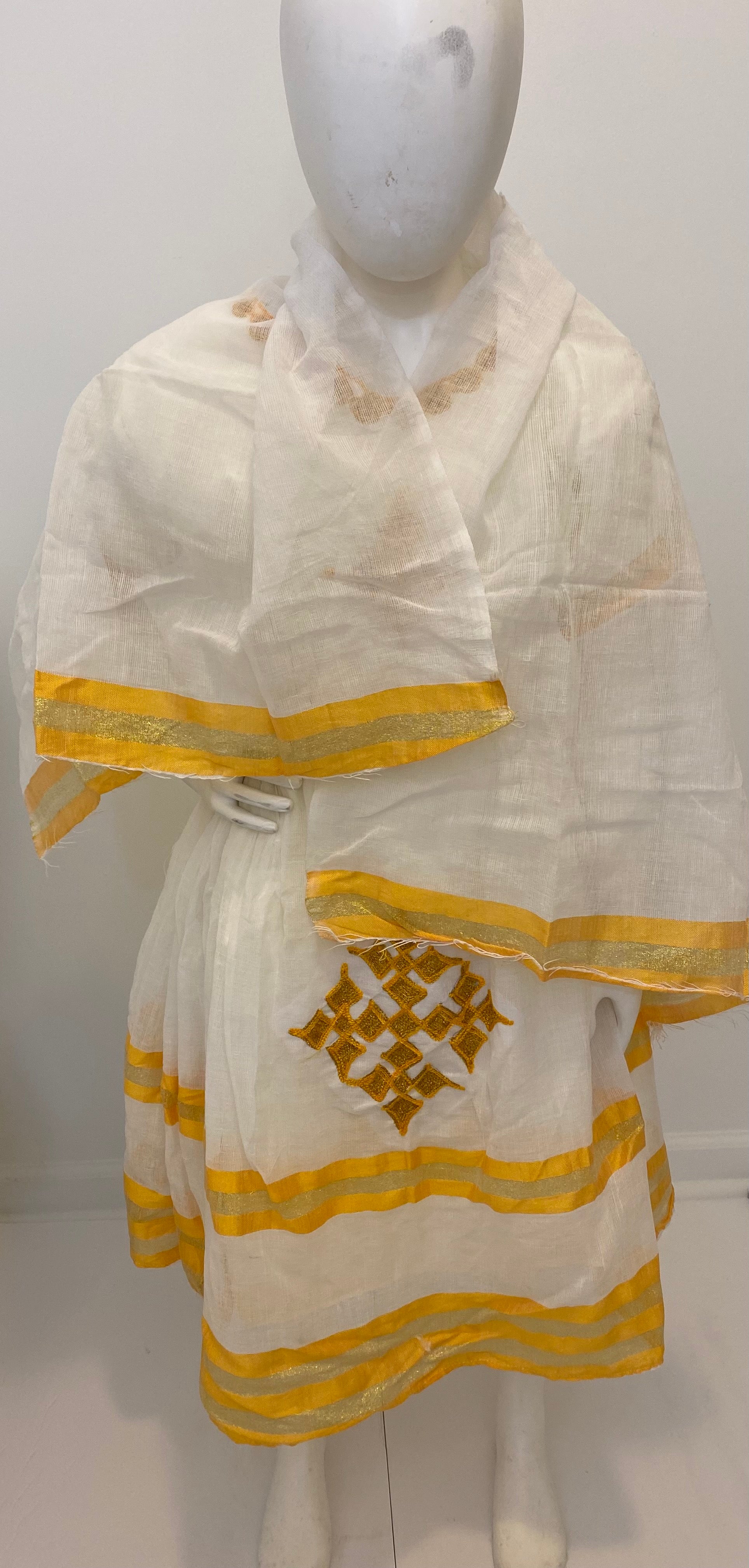 Yellow Tilet Kid Habesha Dress