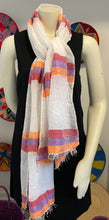 Load image into Gallery viewer, Multi Color Stripe Tilet Scarf
