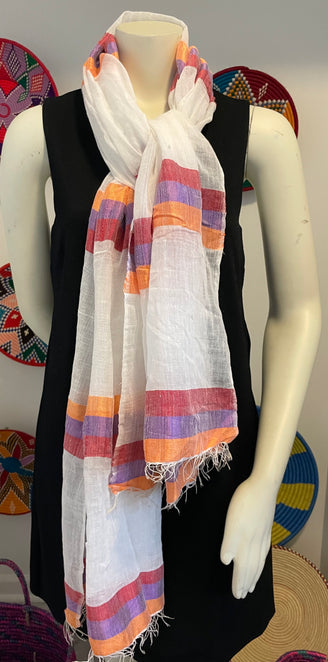 Multi Color Stripe Tilet Scarf