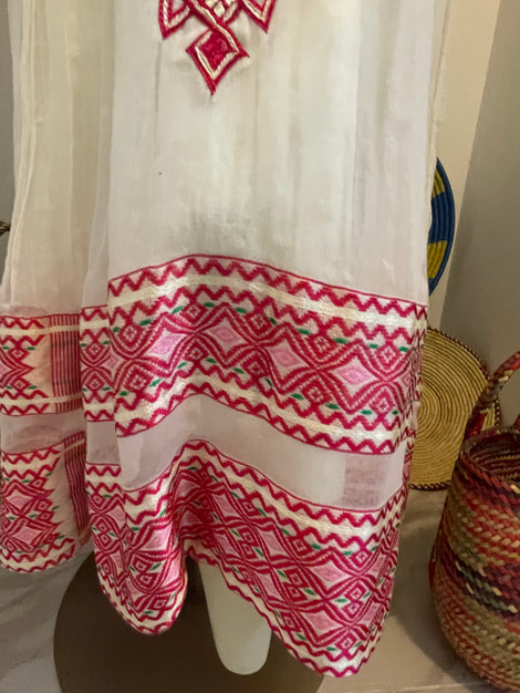 Pink Tilet Habesha Dress