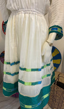 Load image into Gallery viewer, Green Tilet Habesha dress
