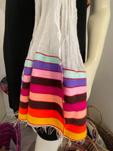 Load image into Gallery viewer, Multi color stripe Tilet scarf
