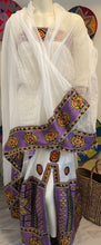 Load image into Gallery viewer, Purple Tilet Habesha Dress
