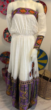 Load image into Gallery viewer, Purple Tilet Habesha Dress
