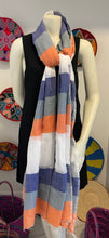 Load image into Gallery viewer, Multi Color stripes Scarf
