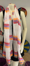 Load image into Gallery viewer, Multi Color Stripe Tilet Scarf
