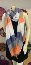 Load image into Gallery viewer, Multi Color stripes Scarf
