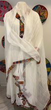 Load image into Gallery viewer, Habesha dress with Multi color tilet
