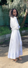 Load image into Gallery viewer, Habesha Dress with Nech be Nech Tilet (ሐገር ልብስ) “Meskel”
