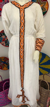 Load image into Gallery viewer, Orange Tilet Habesha Dress

