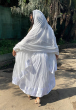 Load image into Gallery viewer, Habesha Dress with Nech be Nech Tilet (ሐገር ልብስ) “Meskel”
