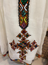 Load image into Gallery viewer, Habesha dress with Multi color tilet
