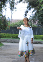 Load image into Gallery viewer, Short traditional Habesha Dress
