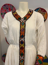 Load image into Gallery viewer, Habesha dress with Multi color tilet
