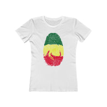 Load image into Gallery viewer, Ethiopian Flag Thumb Print Women’s T-shirt
