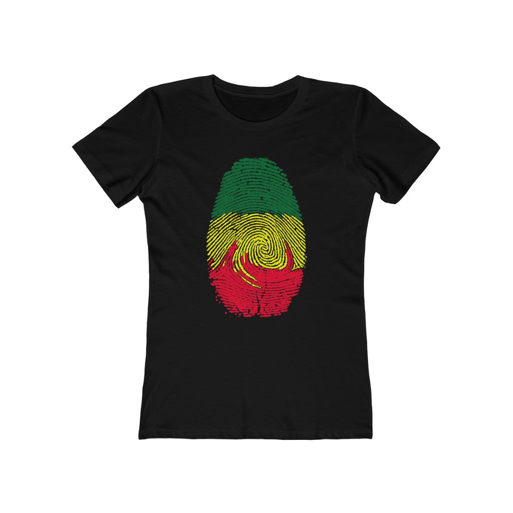 Ethiopian Flag Thumb Print Women’s T-shirt