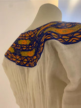 Load image into Gallery viewer, “Ariam” Traditional Habesha Dress with Orange And Blue Tilet
