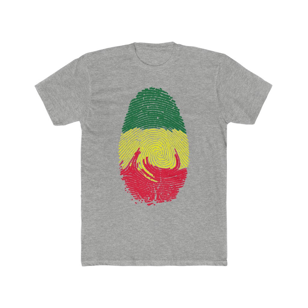 Ethiopian Flag Thumb Print Men’s T-shirt