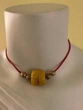 Load image into Gallery viewer, Yellow Ethiopian Bead Necklace
