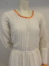 Load image into Gallery viewer, Traditional Habesha Dress with Orange Tilet (የሐገር ልብስ) “Amsale”
