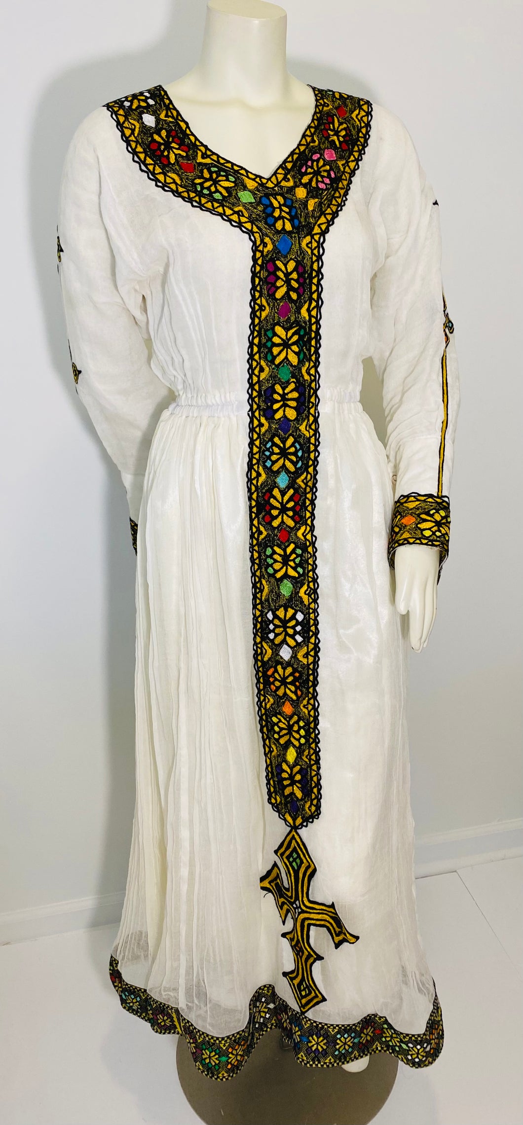 Habesha Dress with Black Tilet