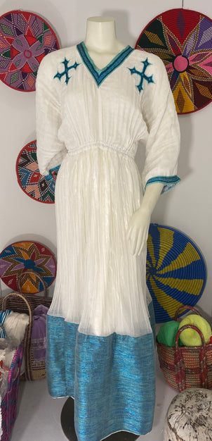 Traditional Habesha Dress  (የሐገር ልብስ) “Abigail”