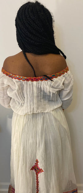 Traditional Habesha Dress (የሐገር ልብስ) “Feven”