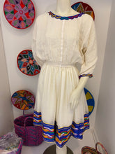 Load image into Gallery viewer, Habesha dress with Blue Tilet
