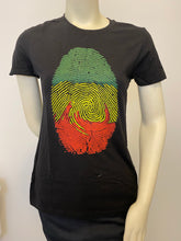 Load image into Gallery viewer, Ethiopian Flag Thumb Print Women’s T-shirt
