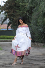 Load image into Gallery viewer, Off the shoulder Habesha dress “Adey”
