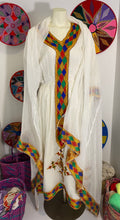 Load image into Gallery viewer, Colorful Tilet Habesha Dress (የሐገር ልብስ) &quot;Konjit”
