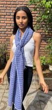 Load image into Gallery viewer, Purple stripes scarf
