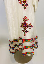 Load image into Gallery viewer, Habesha Dress with Red Tilet  (የሐገር ልብስ) “Selam”
