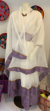 Load image into Gallery viewer, Habesha Dress with purple Tilet “Konjit 1”
