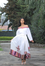 Load image into Gallery viewer, Off the shoulder Habesha dress “Adey”
