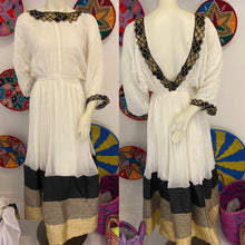 Load image into Gallery viewer, Black and gold Tilet Habesha dress
