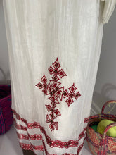 Load image into Gallery viewer, Traditional Habesha Dress with Burgundy Tilet  (የሐገር ልብስ) “Beliyou”
