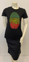Load image into Gallery viewer, Ethiopian Flag Thumb Print Women’s T-shirt
