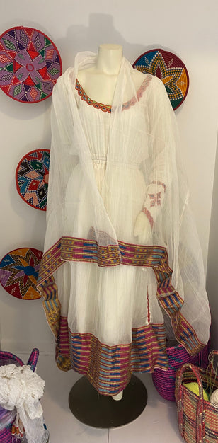 Traditional Habesha Dress (የሐገር ልብስ) “Feven”