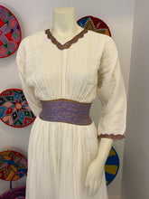 Load image into Gallery viewer, Habesha Dress with purple Tilet “Konjit 1”
