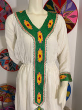 Load image into Gallery viewer, Habesha Dress with Green Tilet
