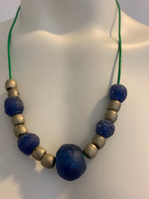 Load image into Gallery viewer, Blue Glass Beads Necklace
