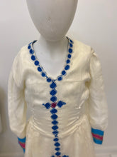 Load image into Gallery viewer, Blue and Pink Tilet Kid’s Habesha Dress
