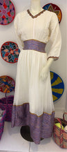 Load image into Gallery viewer, Habesha Dress with purple Tilet “Konjit 1”
