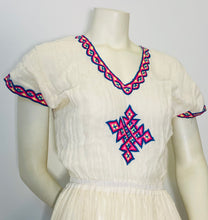 Load image into Gallery viewer, Habesha Dress with Multi Color Tilet  (የሐገር ልብስ) “Roman”
